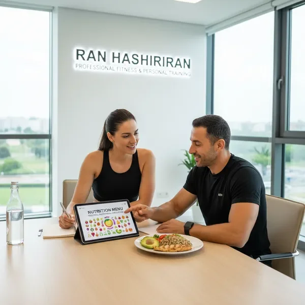 ייעוץ תזונתי מקצועי במסגרת אימון אישי בסטודיו פרטי בתל אביב